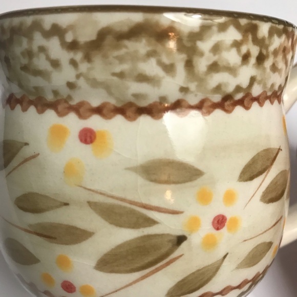 Temp-tations By Tara Old World Brown Cranberry 12 Oz Coffee Tea Mug Cup - Picture 12 of 13